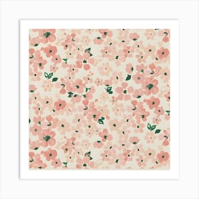 Pink Flowers 1 Art Print