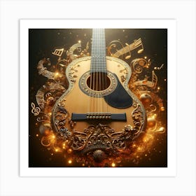 Acoustic Guitar 5 Art Print