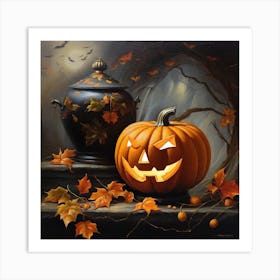 Halloween Pumpkin 6 Art Print