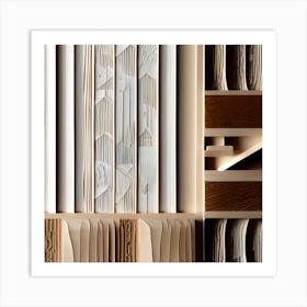 Collection Of Wood Panels Art Print