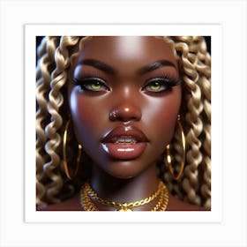 African Beauty 3 Art Print