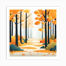 Autumn In The Forest 2 Art Print