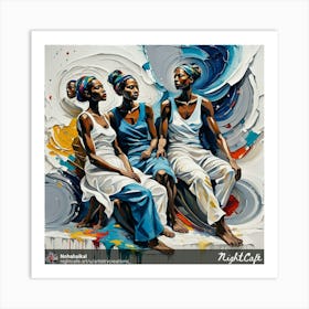 Three Women 1 Art Print