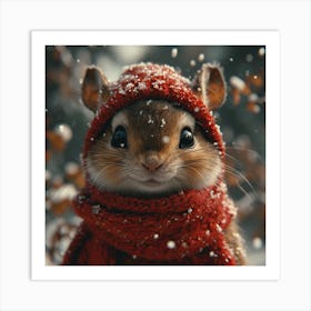 Cute Chipmunk Art Print