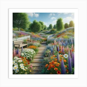 Flower Garden Art Print