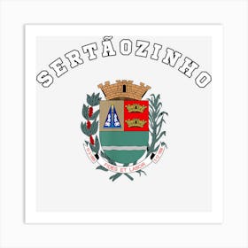 Sert�ozinho Coat Of Arms Flag National Pride Gift Souvenir Art Print