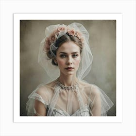 Portrait Of A Bride Art Print