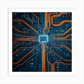 Computer Circuit Board 21 Art Print