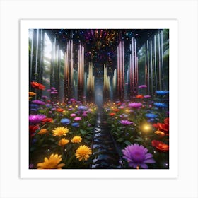 Flower Garden Art Print