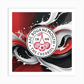 A.F.C. Bournemouth Logo Wall Arts 9 Art Print