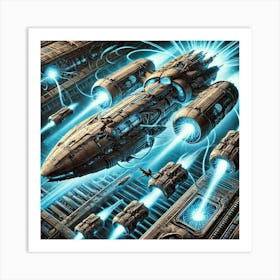 Helios Class Destroyer Energy Vessels Iron Commonwealth Art Print