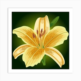 Yellow Lily Art Print