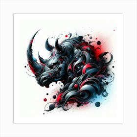 Rhino 4 Art Print