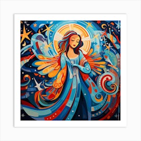 Angel In The Sky Art Print