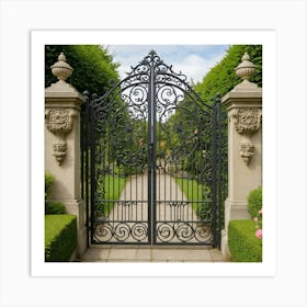 Wrought Iron Gate 11 Art Print