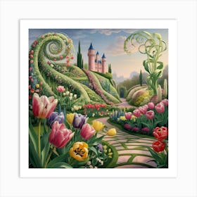 Tulip Garden 9 Art Print