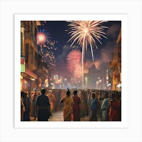 City At Night Art Print