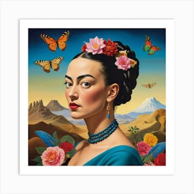 Frida Kahlo Painting Art Print