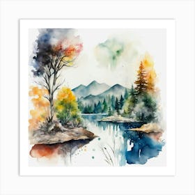 Watercolor Painting Art Print