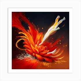 Flower Of Fire Art Print