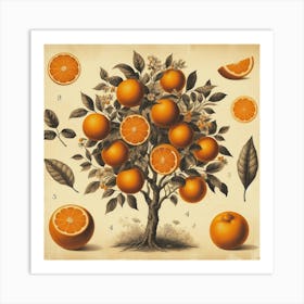 Orange Tree 3 Art Print