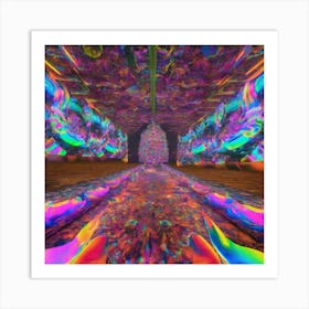 Psychedelic Tunnel 1 Art Print