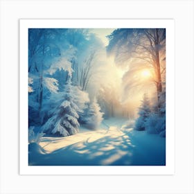 Winter Forest Art Print