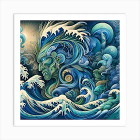 Artiphoria Tangaroa The Maori G (3) Art Print