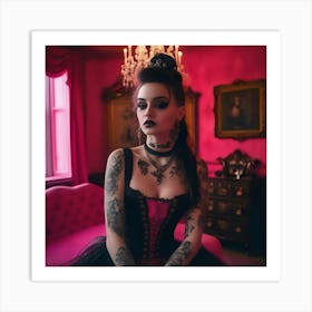 Gothic Girl 13 Art Print