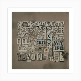 Letter Art Art Print