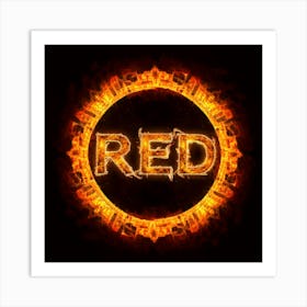 Red - Red Stock Videos & Royalty-Free Footage Art Print