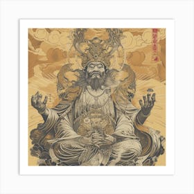 Chinese God 1 Art Print