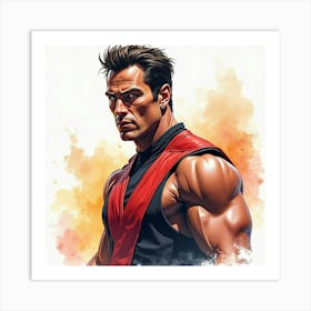 Mortal Kombat Ninja Fighter Concept Art (530) Art Print