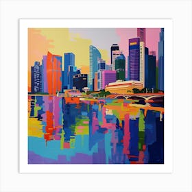 Abstract Travel Collection Singapore 7 Art Print