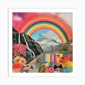 Rainbow Collage 4 Art Print