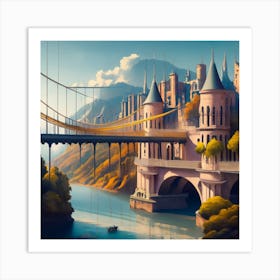 Harry Potter Bridge Art Print