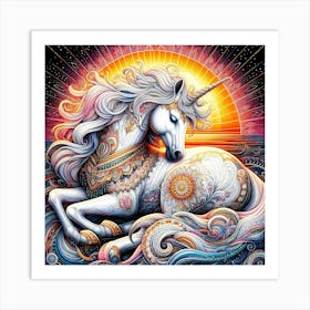 Creative Horse Beauty Illustration Nr 16 Art Print