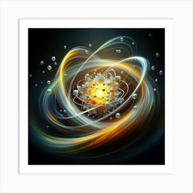 Atomic Atom Art Print