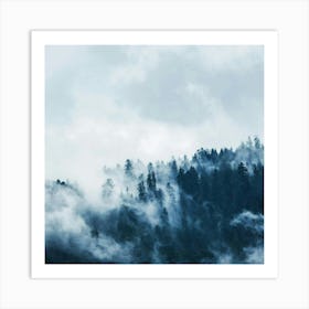 Misty Forest Art Print