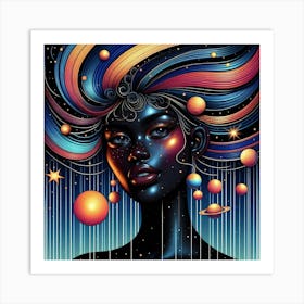 Orinelle Celestial Portrait Art Print