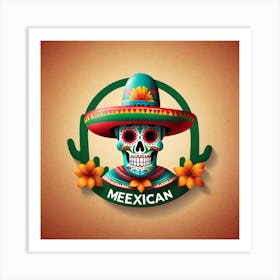 Mexican Skull 98 Art Print