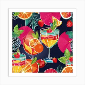 Tropical Drink Art Print