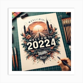 Welcome To 2024 Art Print