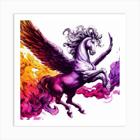 Rainbow Unicorn 1 Art Print