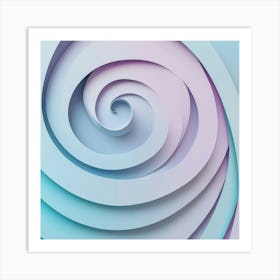 Spiral Generated AI. Wall Art Print Art Print