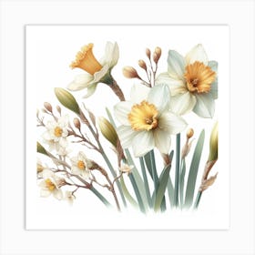 Daffodils 3 Art Print