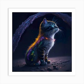 Cat Galaxy (112) Art Print