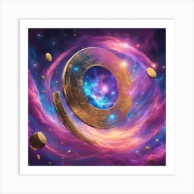 Circle In Space Art Print