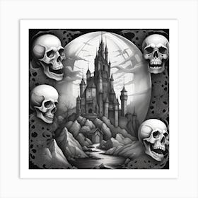 Castle Of Skulls Art Print
