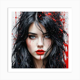 Bloody Beauty Art Print